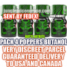 4 small poppers Butanol powerful